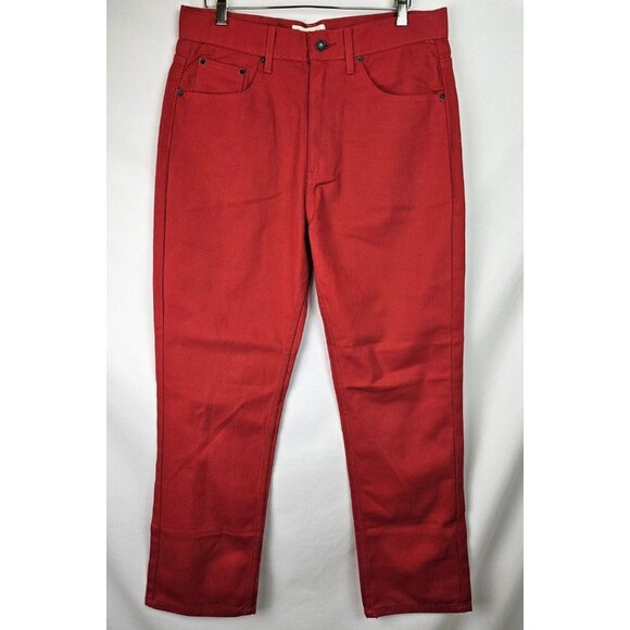 Beyond The Limit Men's Jeans Size 34 x 32 Red Straight Leg Denim Jean Pants - Picture 1 of 10